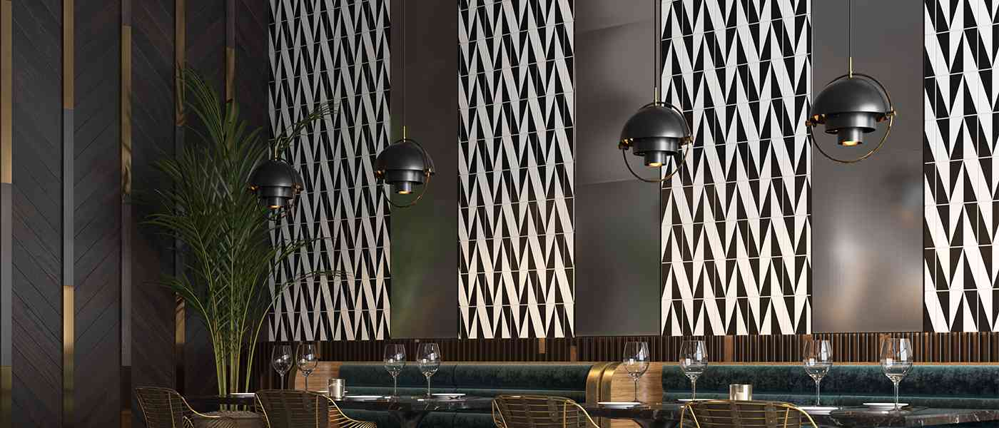Porcelain tile and patterned surface materials from Peetri lnc New York